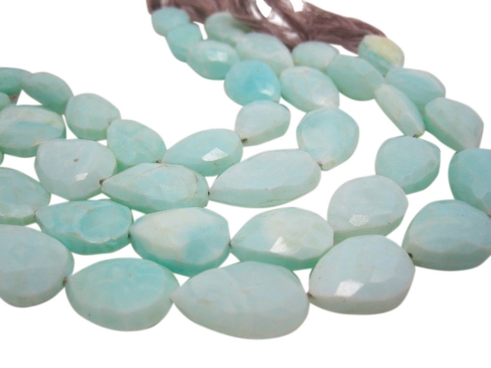 Blue Opal, Opal Beads, Faceted Rondelles