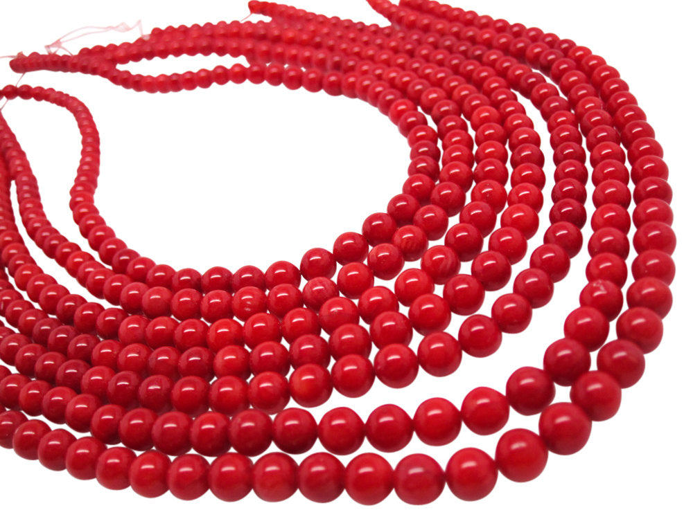 Red Coral Beads