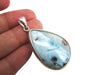 Silver Larimar Stone Pendant