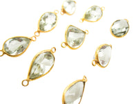 Gold Gemstone Connectors