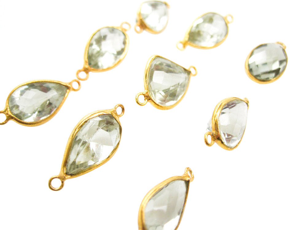 Gold Gemstone Connectors