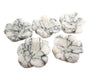 White Howlite Carved Flower