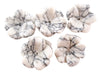 Howlite Beads Carved Flower Side