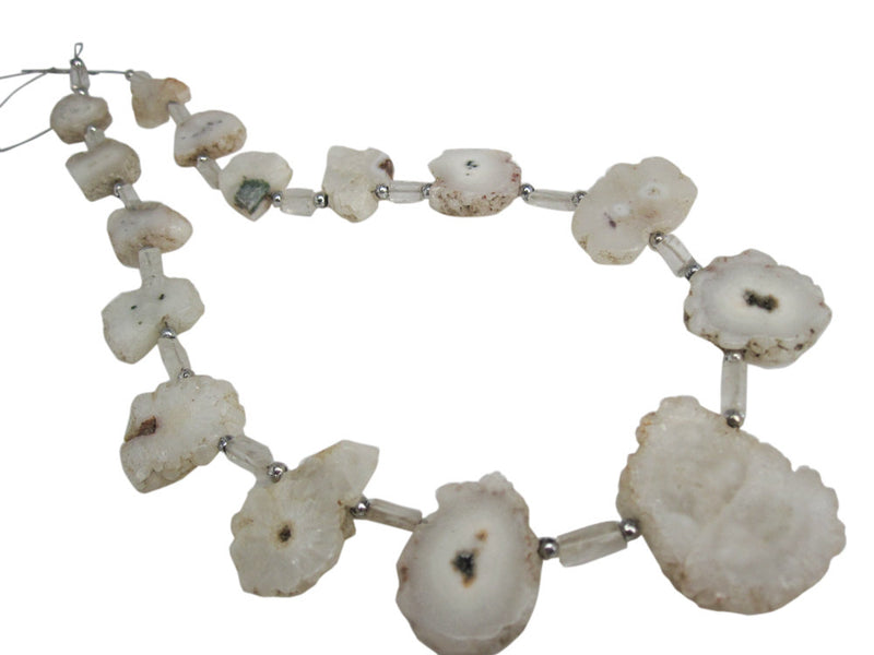 Druzy Quartz Coin Shape
