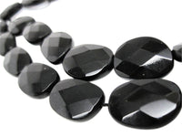 Faceted Black Onyx Beads