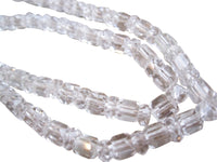 Quartz Beads Cubes and Rondelles