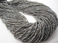 Faceted Round Labradorite Beads