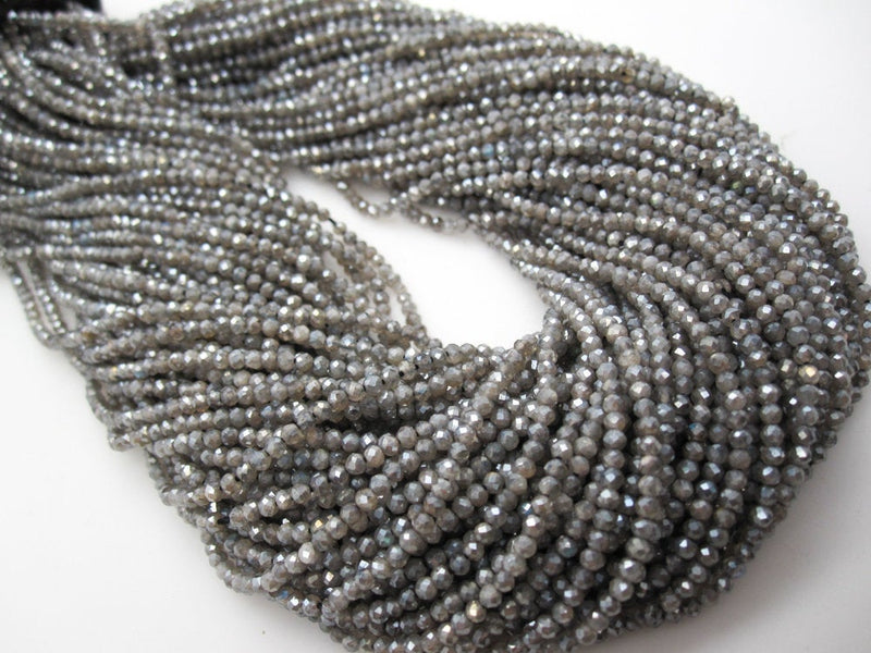 Faceted Round Labradorite Beads