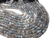 Labradorite Stone Beads in Faceted Rondelles