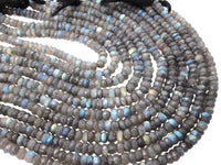 Labradorite Stone Beads in Faceted Rondelles
