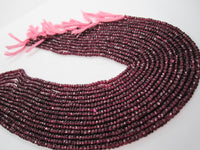 Garnet Rondelle Beads