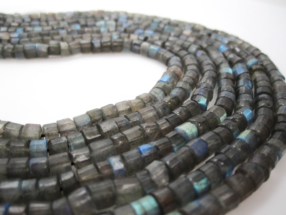 Labradorite Stone Heishi Beads