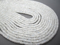 Moonstone Gemstone Rondelle Beads