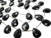 Onyx Gemstone Beads in Faceted Pear Drops