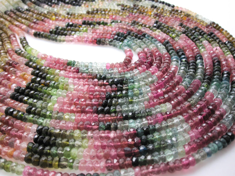 Watermelon Quartz Rondelle Beads, Smooth Round Pink Beige White Glass – A  Girls Gems