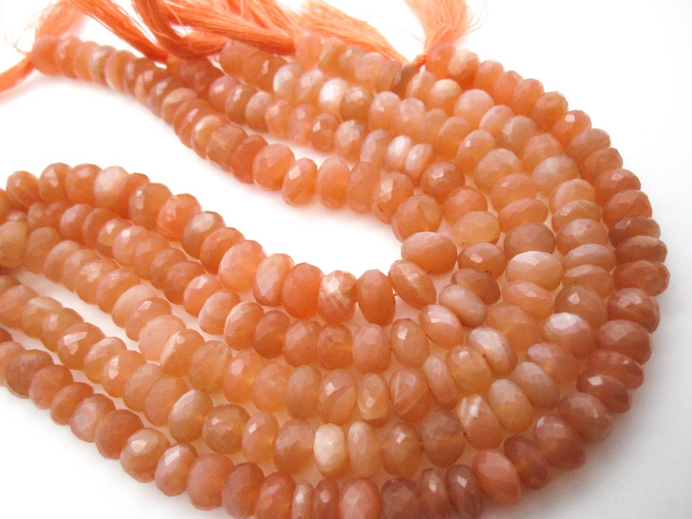 Peach Moonstone Beads Top