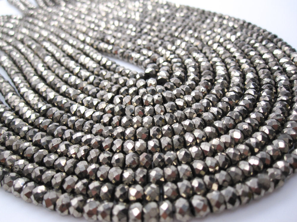 Pyrite Rondelles Top