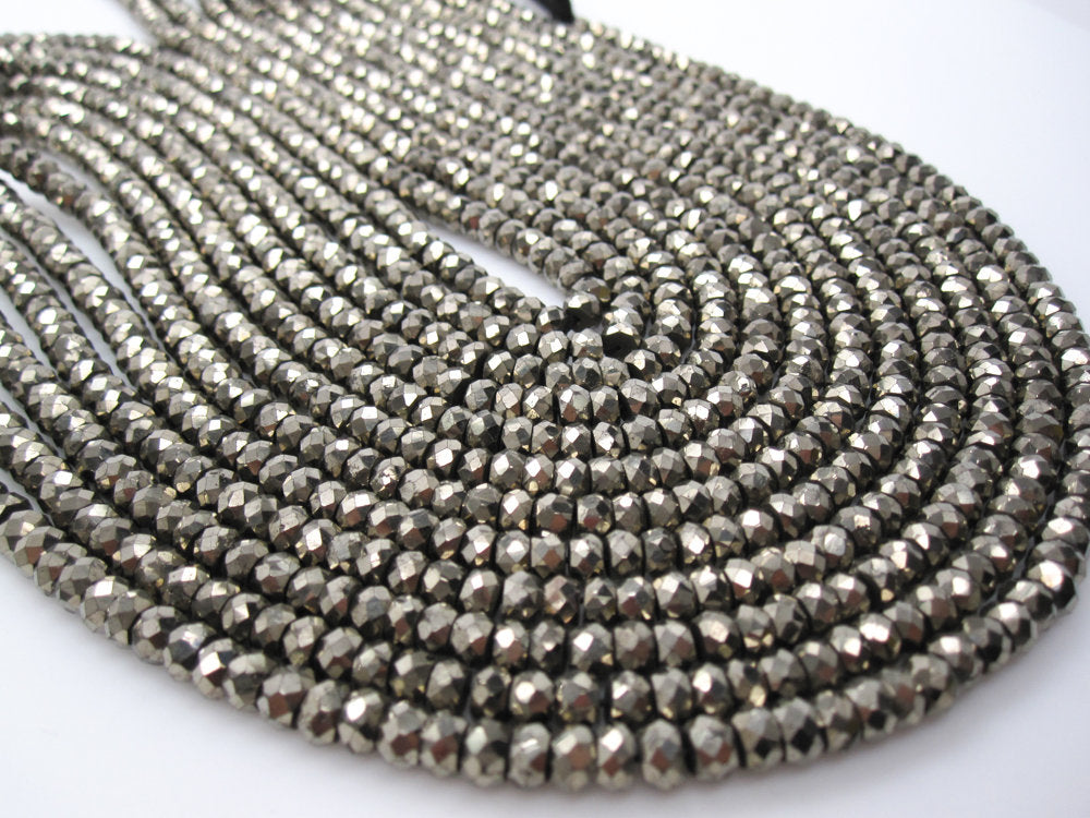 Pyrite Rondelle Beads