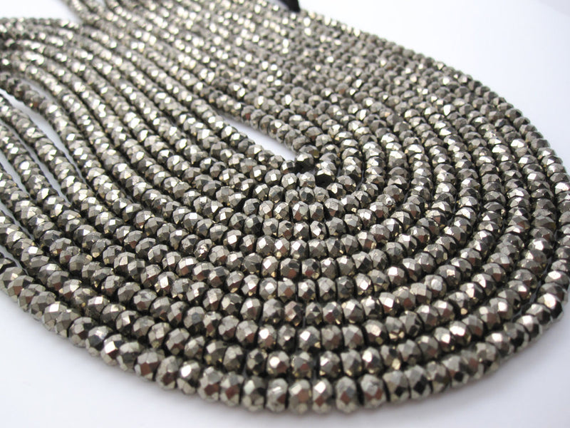 Pyrite Rondelle Beads