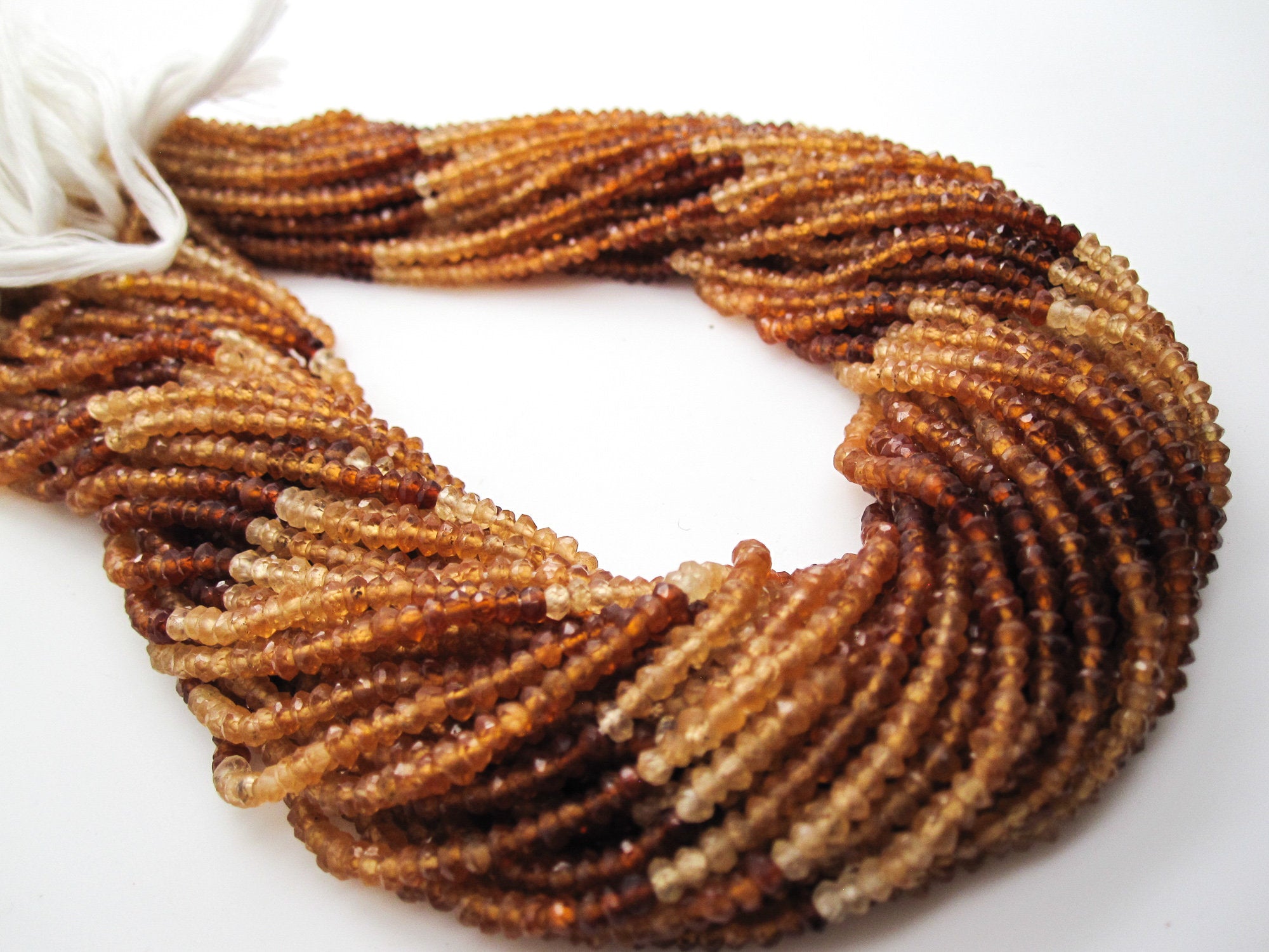 Garnet Stone Beads Side