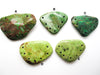 Turquoise Stone Pendant | Freeform Shape | Green Turquoise | Multi Hole Drilled