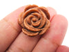 Red Goldstone Carved Flower