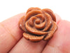 Red Goldstone Carved Flower side